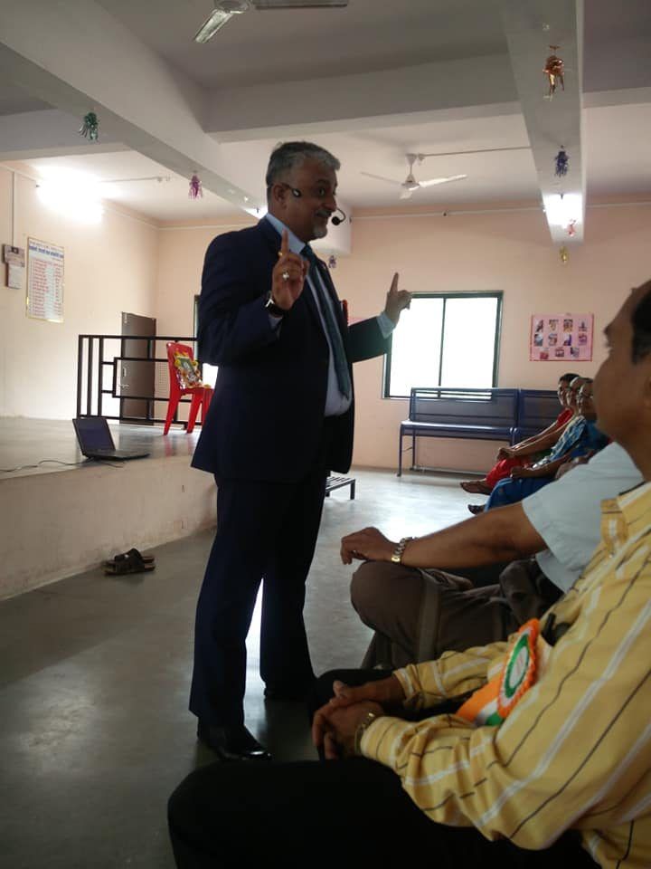 Offline session in a school hall